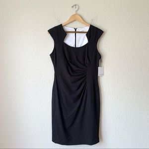 NWT Calvin Klein Black Sheath Dress Size 10